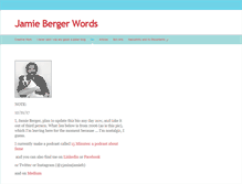 Tablet Screenshot of jamiebergerwords.com